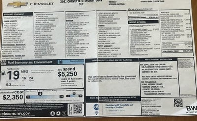 2022 Chevrolet Corvette 3LT