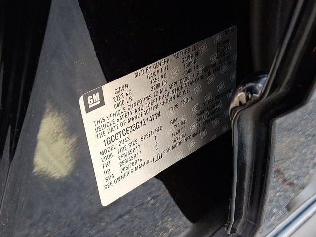 2016 Chevrolet Colorado 4WD LT