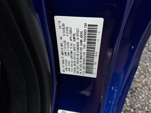 2016 Honda Accord Coupe EX-L