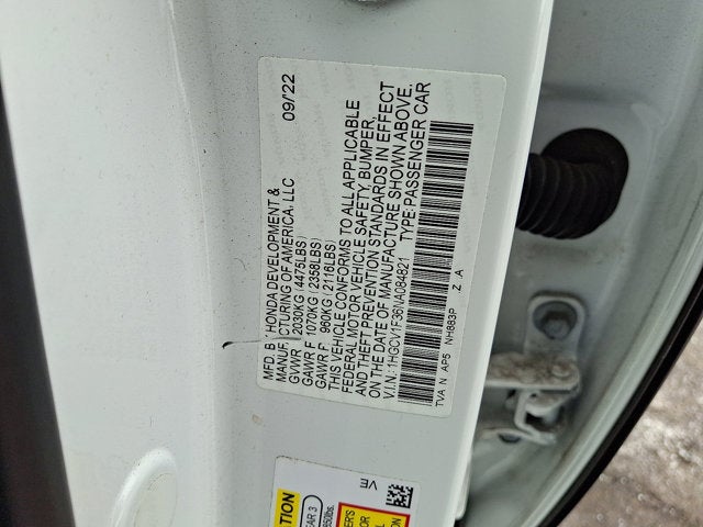 2022 Honda Accord Sedan Sport