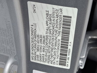 2024 Honda Accord Sedan EX