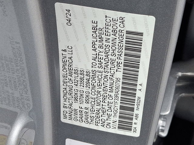 2024 Honda Accord Sedan EX