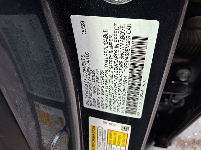 2023 Honda Accord Sedan EX