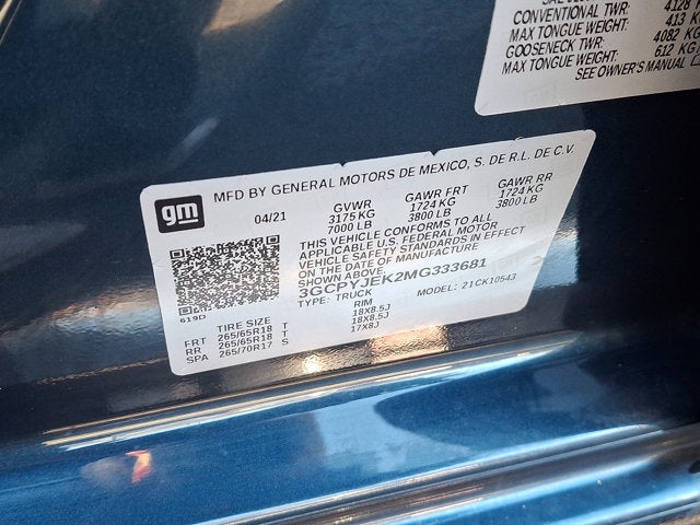 2021 Chevrolet Silverado 1500 LT