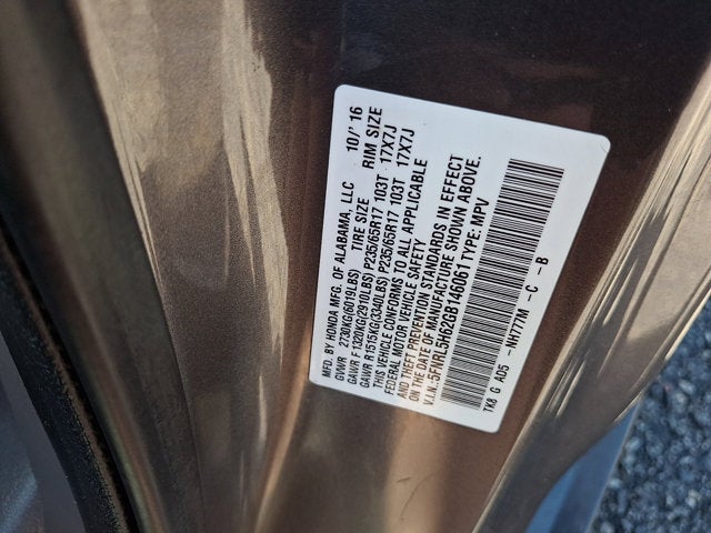 2016 Honda Odyssey EX-L