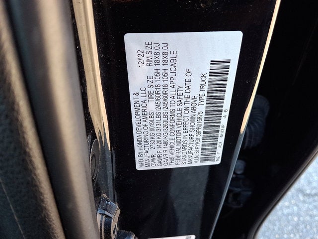 2023 Honda Ridgeline RTL