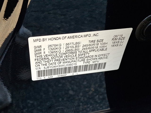 2019 Acura MDX Standard